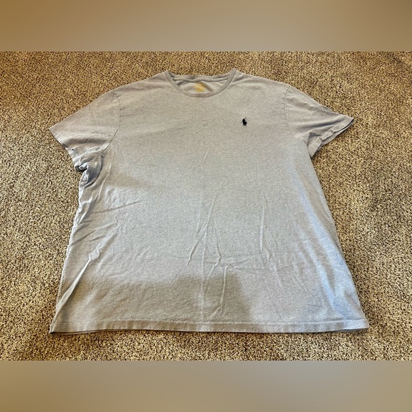 POLO RALPH LAUREN XXL Heathered Gray Short Sleeve Tee R $60 - Picture 2 of 5